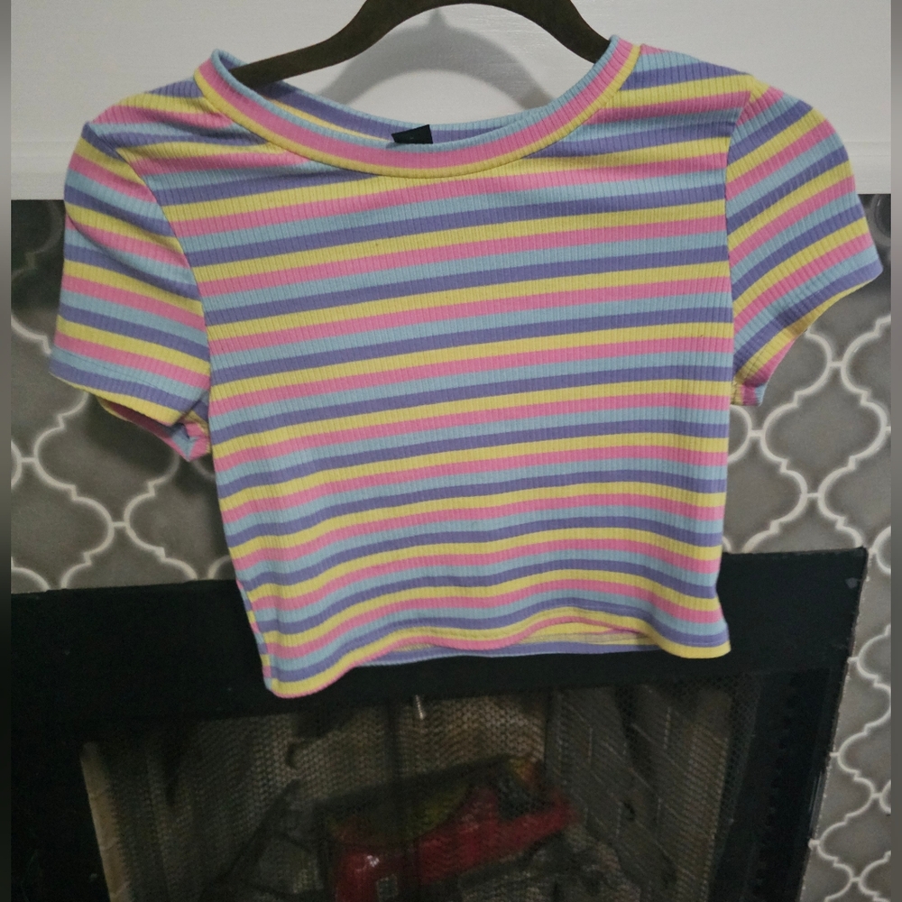 Striped Crop Top